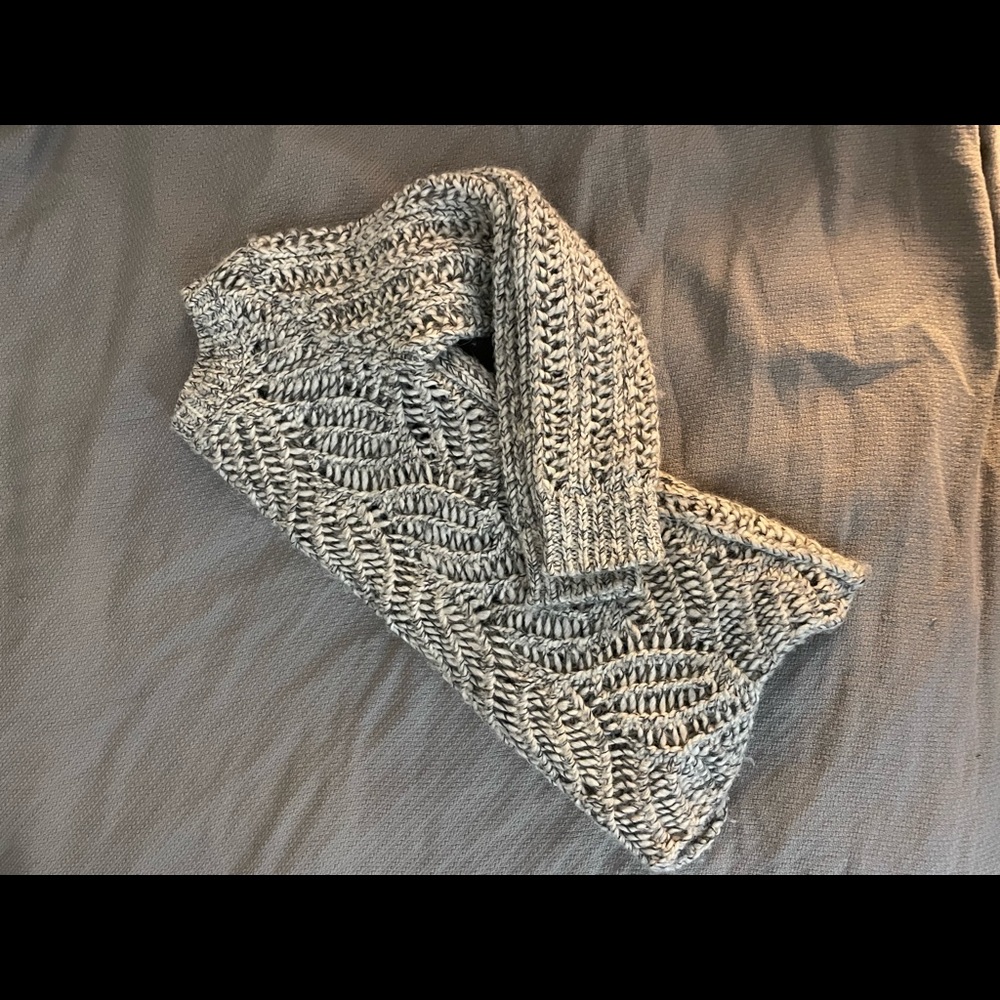 Loft Chunky Knit Sweater Grey Size Medium